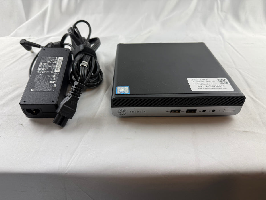 HP Prodesk 400 G5 Desktop Mini PC w/ Intel i5 9th Gen CPU