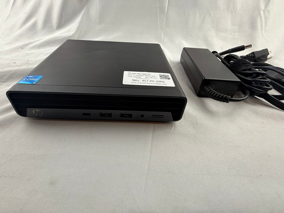 HP Elite Mini 600 G9 Desktop Mini PC w/ Intel i5-12500T CPU