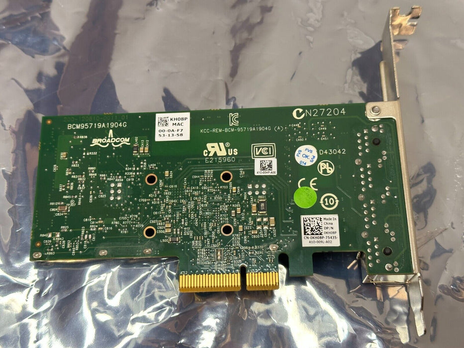 Dell Broadcom Quad Port 1Gb Ethernet Gigabit PCIe NIC Network Card KH08P