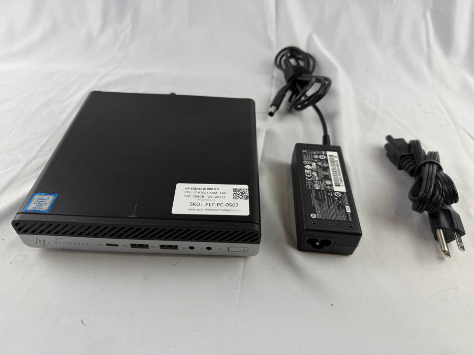 HP Elitedesk 800 G5 Desktop Mini PC w/ Intel i7-9700T CPU