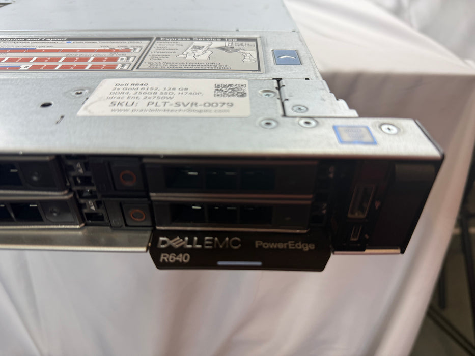 Dell Poweredge R640 1U 8x2.5" Bay Server (Xeon Gold 6152)