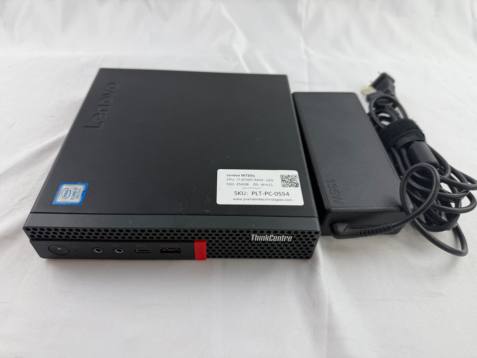 Lenovo Thinkcentre M720Q Micro PC w/ Intel i7 8th Gen (8700T)