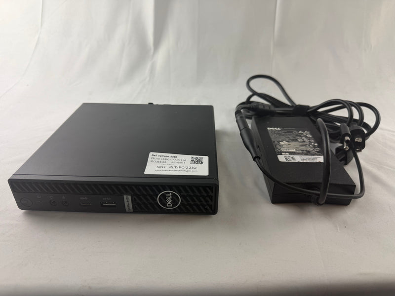 Dell Optiplex 5080 Micro PC w/ Intel i5 10th Gen CPU)