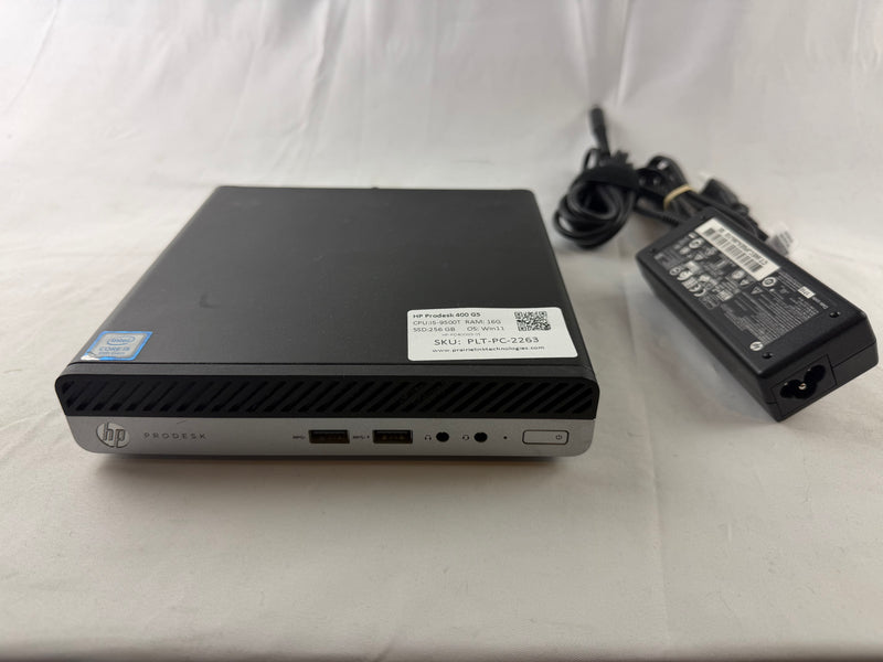 HP Prodesk 400 G5 Desktop Mini PC w/ Intel i5 9th Gen CPU