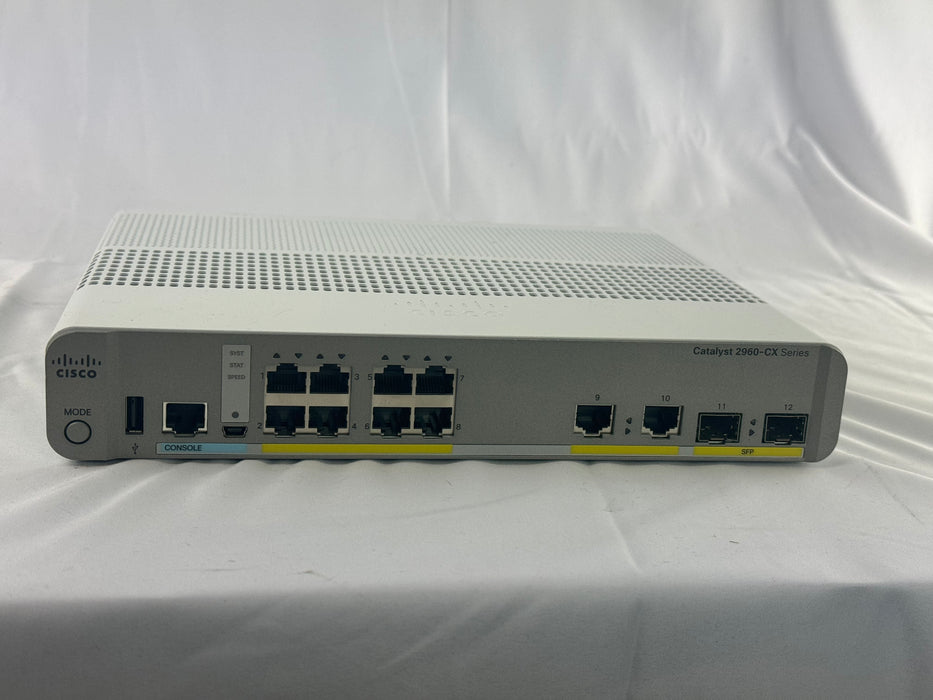 Cisco WS-C2960CX-8TC-L 8-Ports Gigabit & 2-Ports Dual GigE/SFP Switch