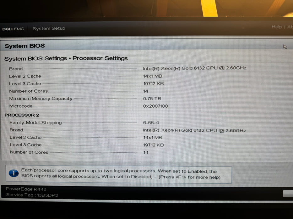 Dell Poweredge R440 1U 4 Bay Server (Xeon Gold 6132)