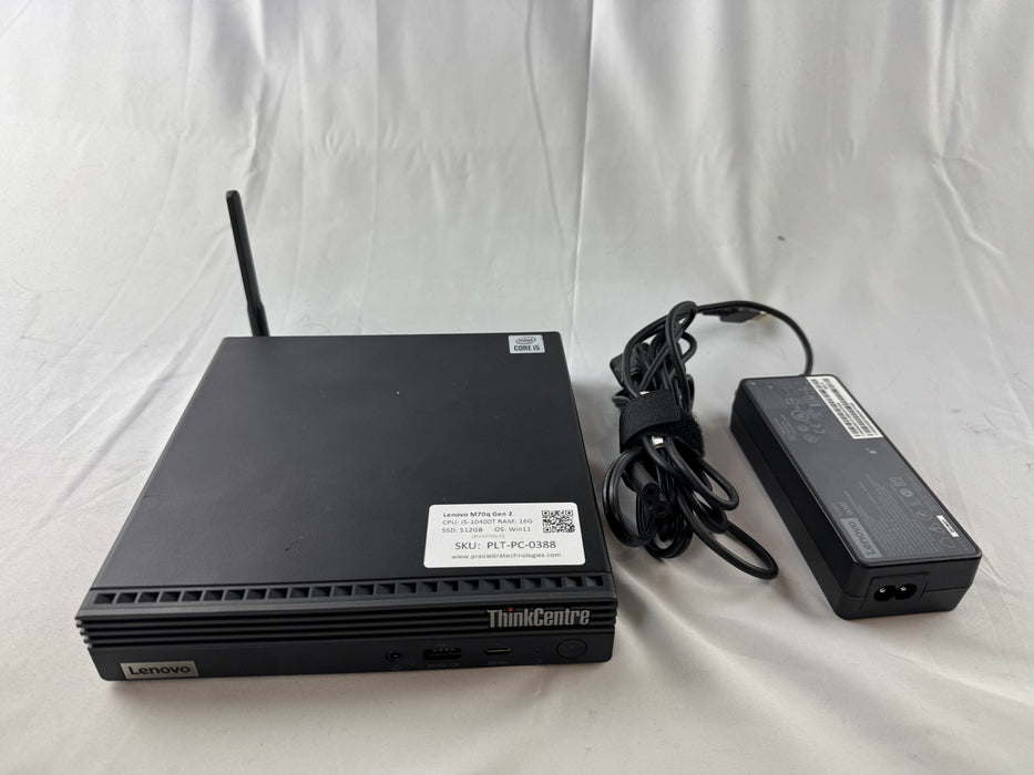 Lenovo Thinkcentre M70Q Gen 2 Micro PC w/ Intel i5 10th Gen (10400T)