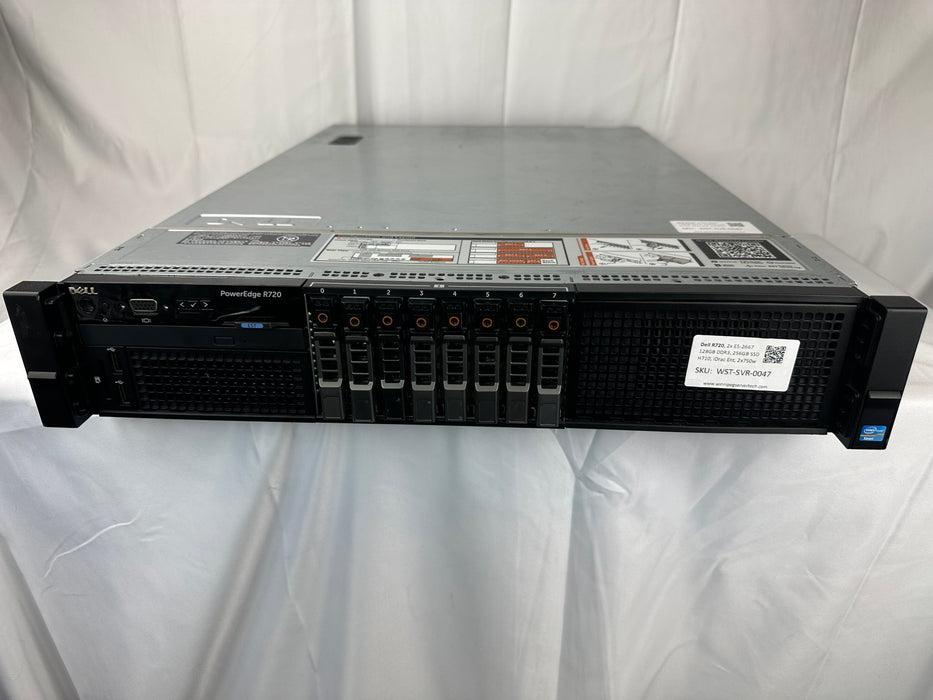 Dell Poweredge R720 2U 8 Bay Server (E5-2667)
