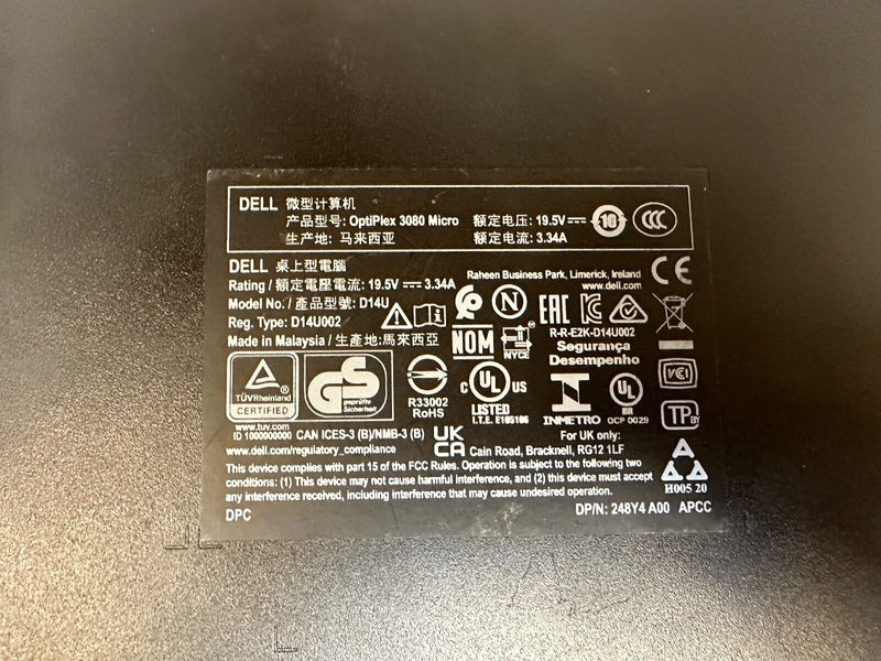 Dell Optiplex 3080 Micro PC w/ Intel i5 10th Gen CPU