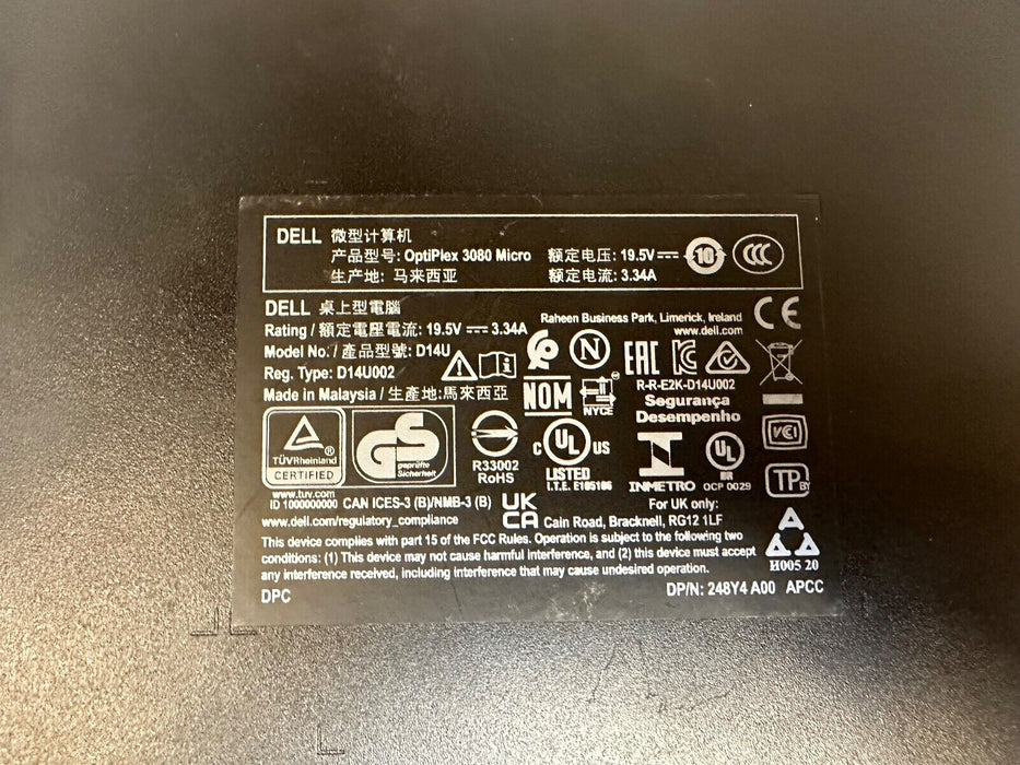 Dell Optiplex 3080 Micro PC w/ Intel i5 10th Gen CPU