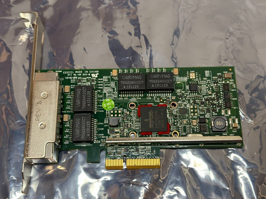 Dell Broadcom Quad Port 1Gb Ethernet Gigabit PCIe NIC Network Card KH08P